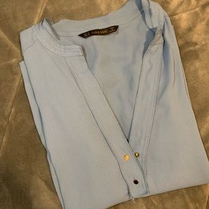 Zara Basic chiffon blouse